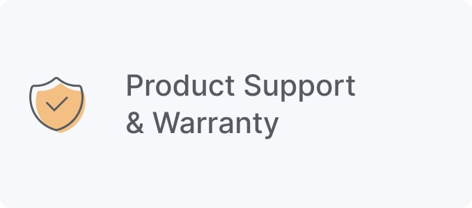 Product Support & Warranty