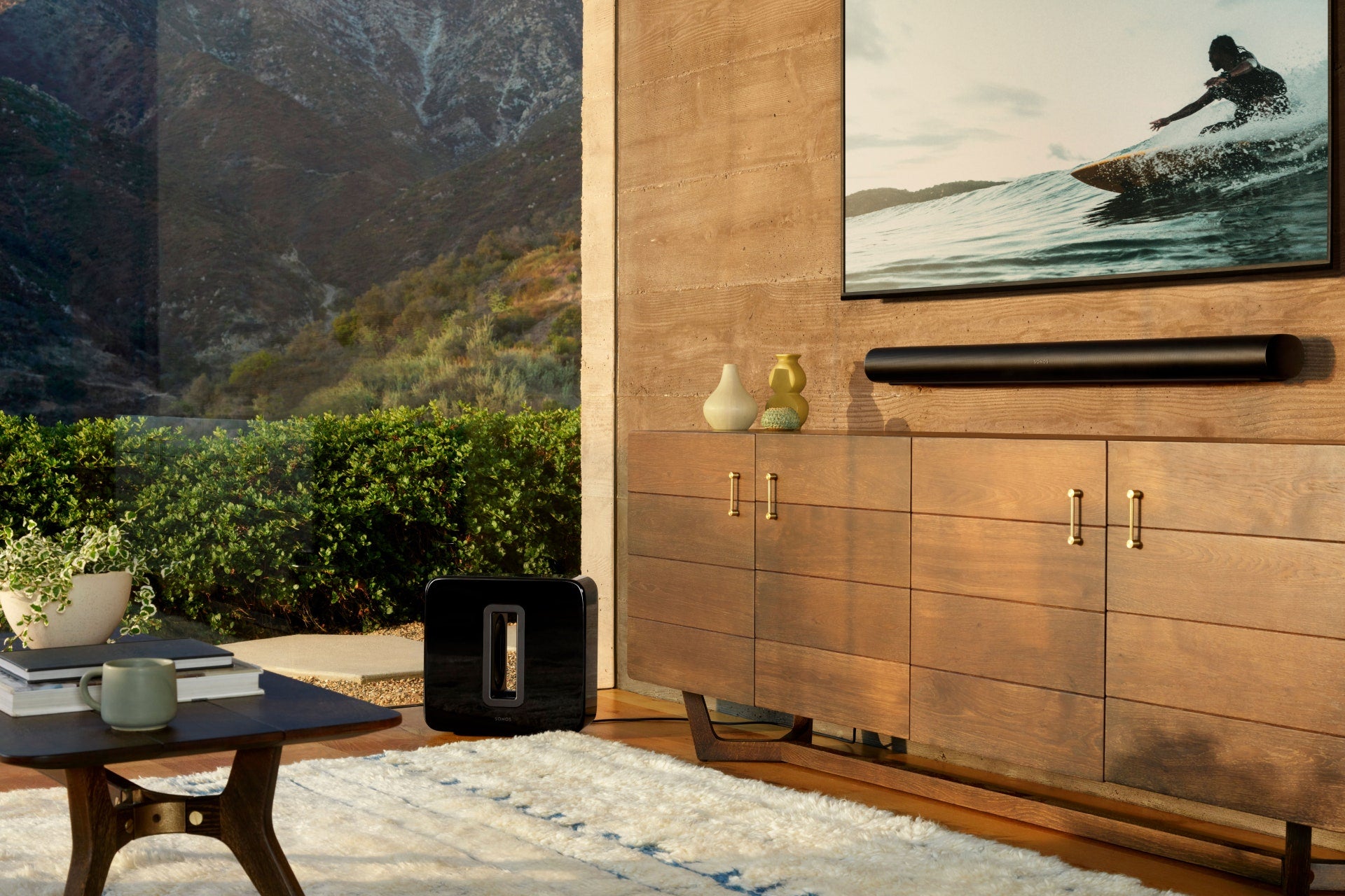 Sonos Arc and Sub in Black (Living room setup)