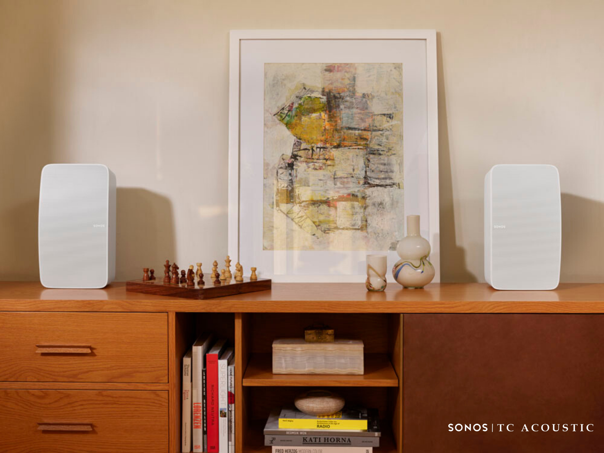 White Sonos Five Pair