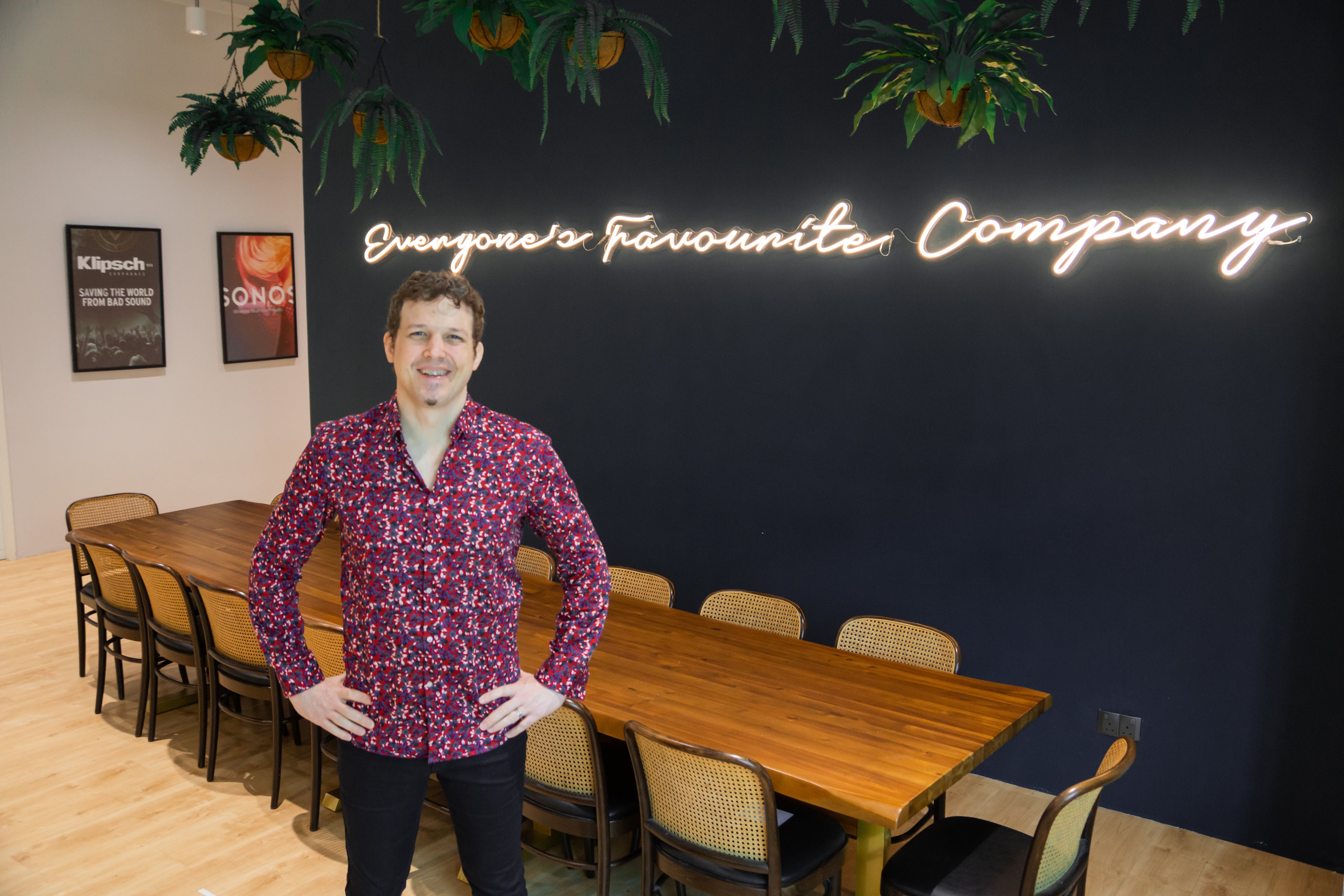 CEO Christian Honegger in TC Acoustic's Singapore Office