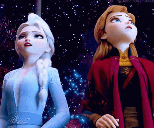 Elsa and Anna GIF (Frozen)