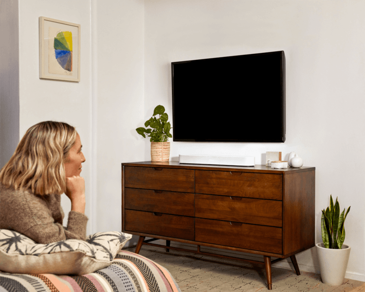 Sonos Beam White in living room