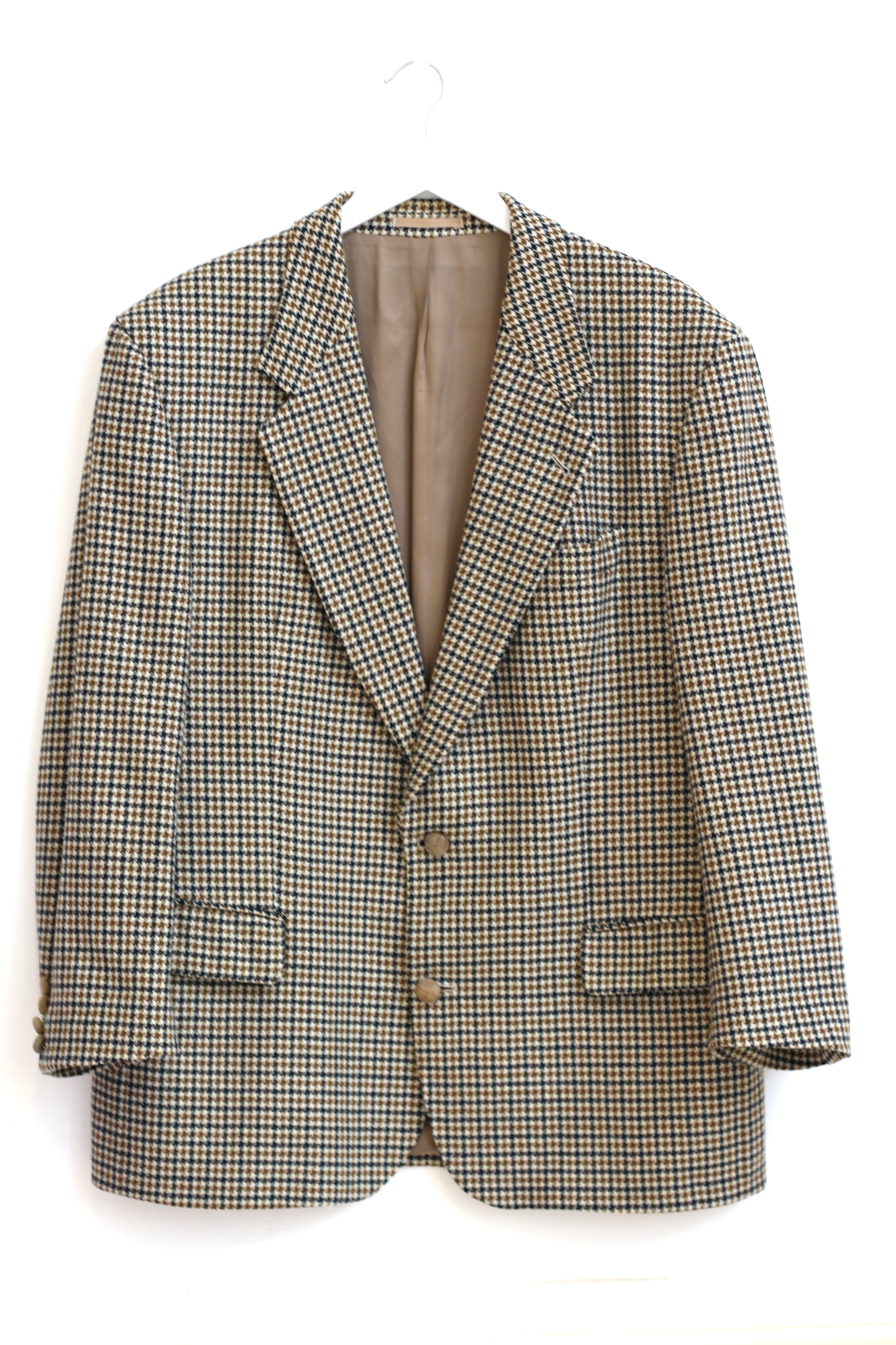 hugo boss checked blazer