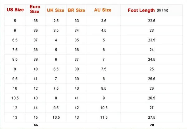 Open Toe Stiletto Heels Size Guide