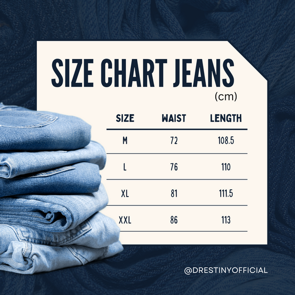 Flare Leg Denim Jeans - Size Guide