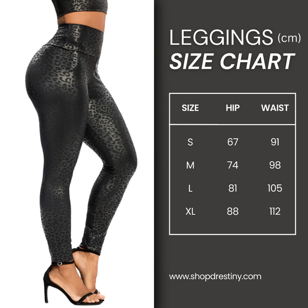 Sexy Faux Leather Fitness Leggings For Women Size Guide From Drestiny
