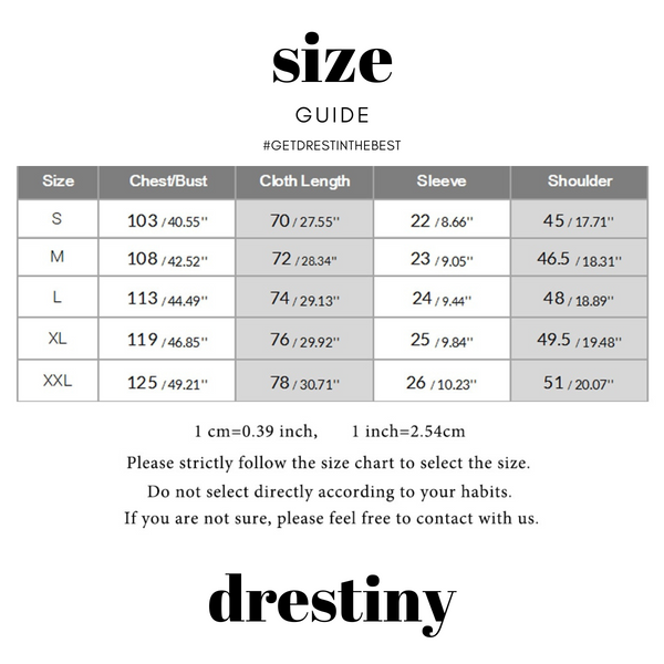 Cargo Shirts - Size Guide