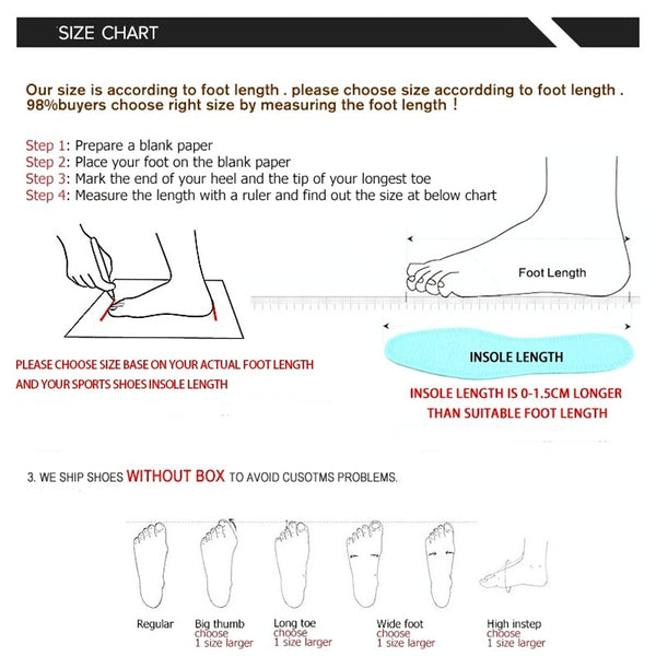 High Top Men's Basketball Shoes - How To Measure To Order Your Correct Size