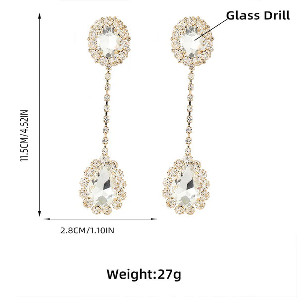 Luxurious Water Drop Pendant Earrings For Women