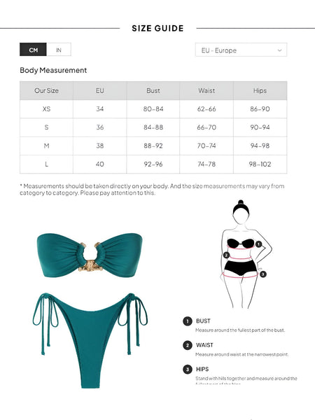 Dive into summer with the trendy Metal O Ring Swimsuit for Women featuring Tie Sides. Shop now at Drestiny and enjoy free shipping, plus we'll handle the taxes. Save up to 50% off!"