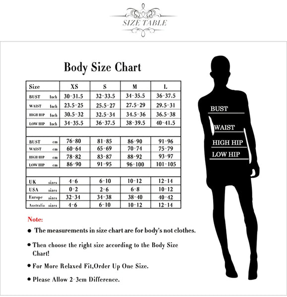 Women's Elegant Long Sleeve Hollow Out High Split Mid-Calf Black Dress Size Guide