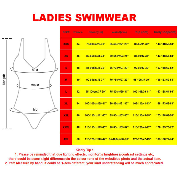 Love The Pain Backless Sport Training Swimwear Size Guide