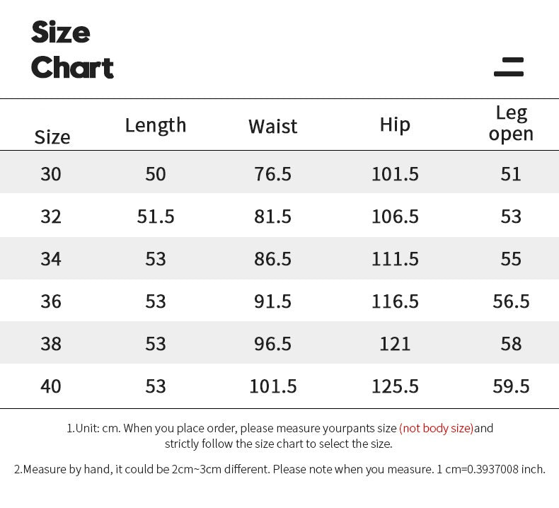 Mens Outdoor Military Shorts Size Guide