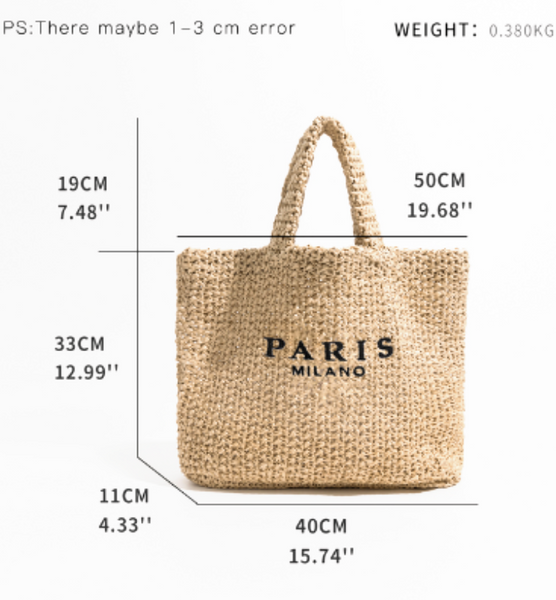 Straw Tote Bag