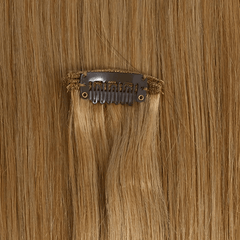 Clip In Real Human Hair Extensions - Light Brown