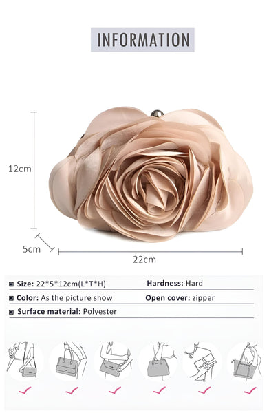 Satin Lined Floral Small Purse For Women