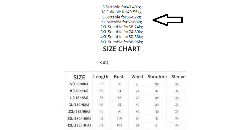 Black Striped Blazer Size Guide