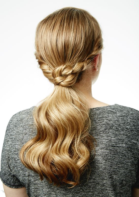  Low Ponytail with Fancy Details