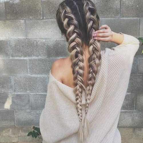 Double-side braids