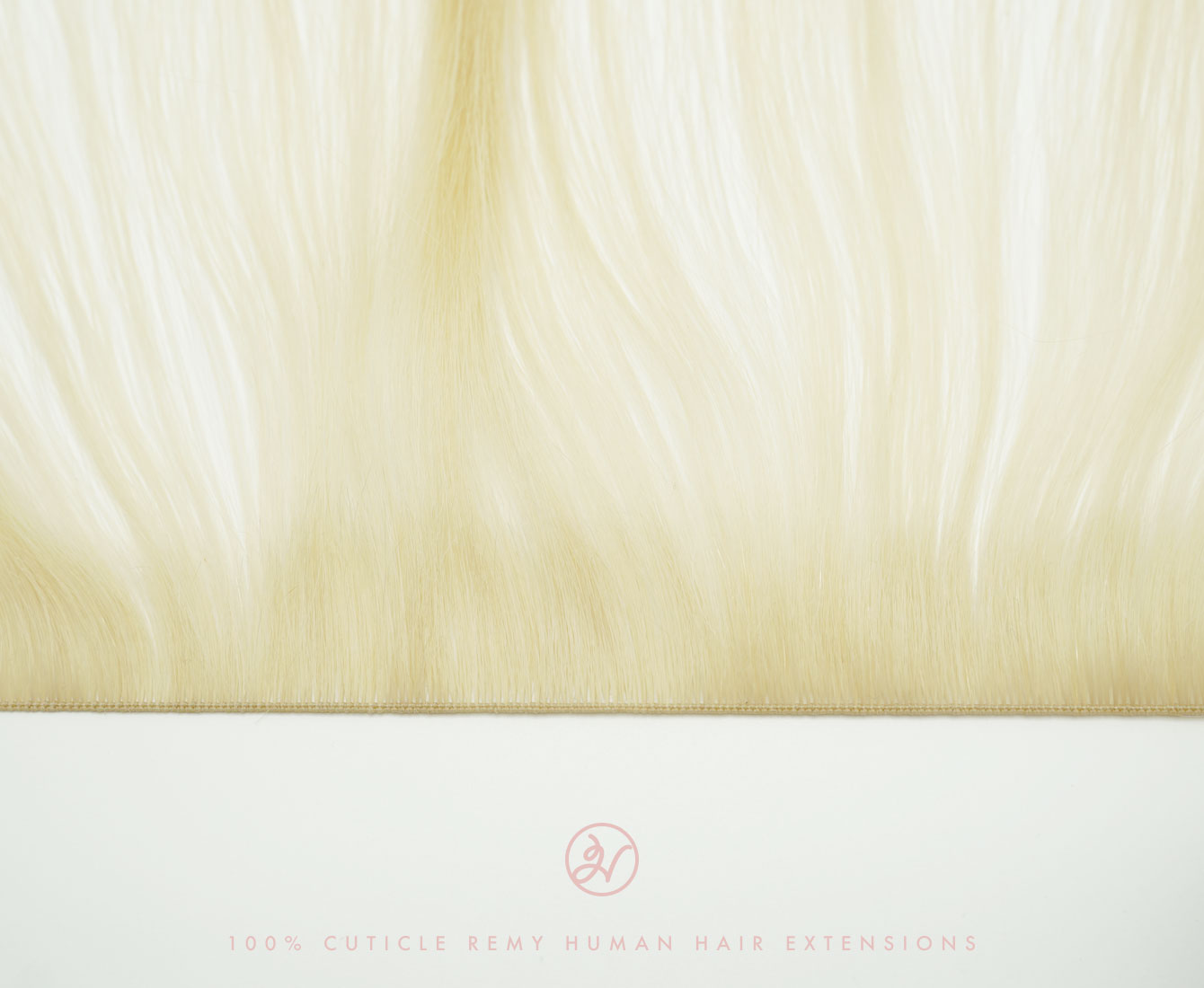 Hairlaya's Ultra-thin Weft of a hand-tied extension 