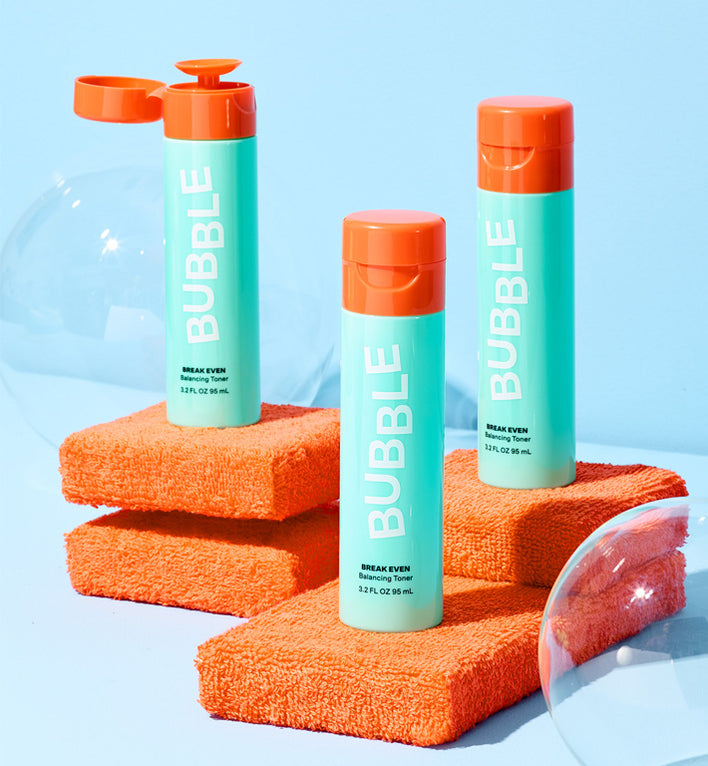 bubble skincare products