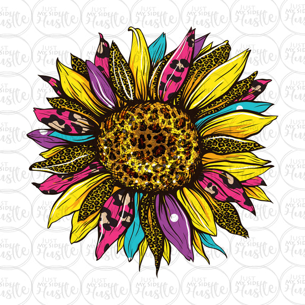 Download Colorful Leopard Sunflower Png Sublimation Designs Instant Digital Dow Sublimation Designs Just My Side Hustle