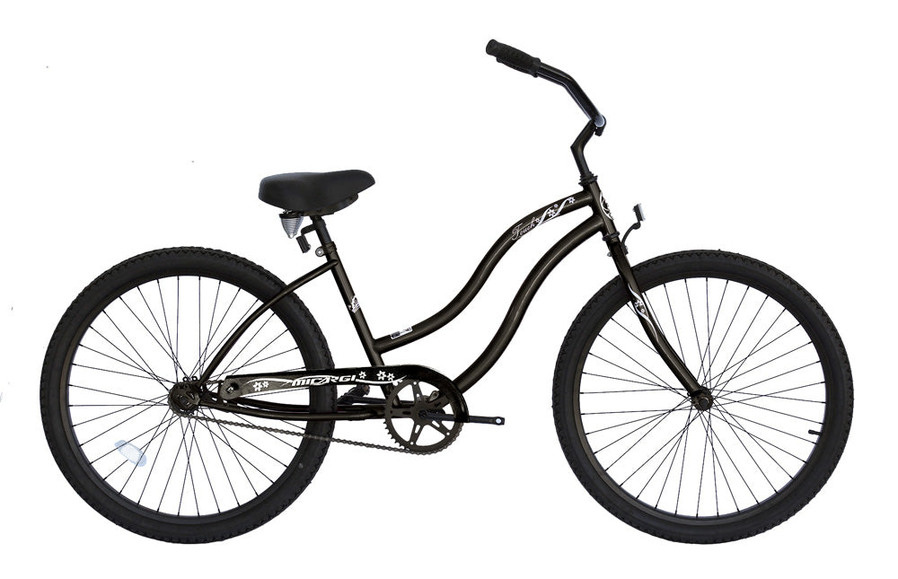 womens black beach cruiser