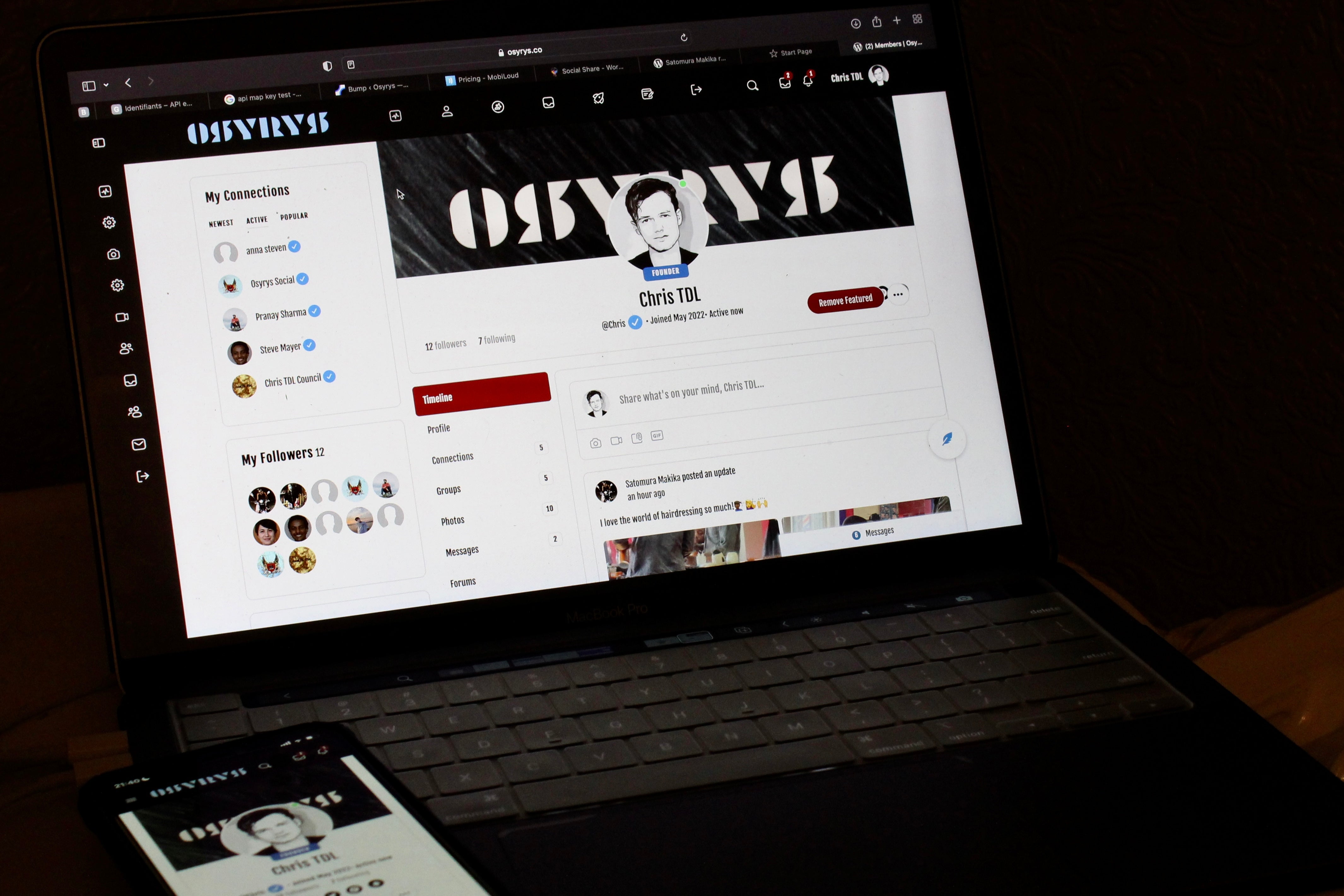 Osyrys | Osyrys Social | Social Network | Company | Chris TDL