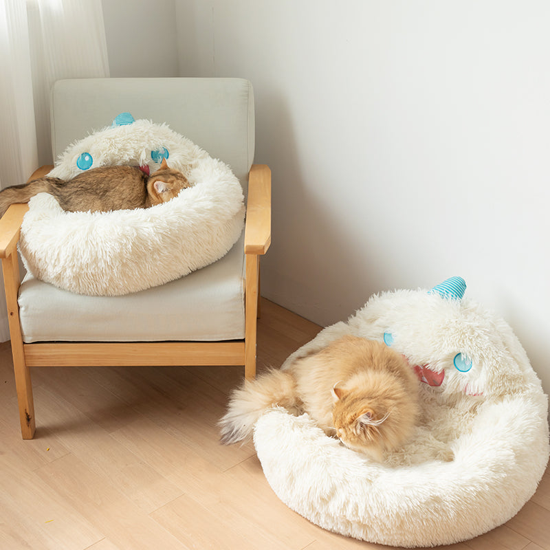 Snow Monster Cat Bed-image-3