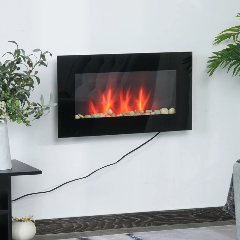 29" Wall Mounted 1500W Electric Fireplace - Seasonal Overstock