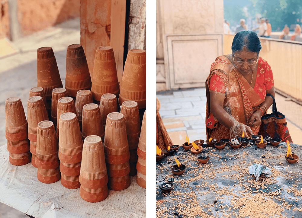 Chai cups in Jaipur, India