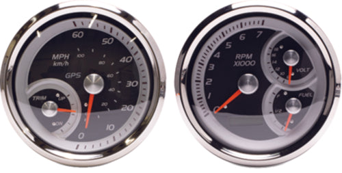 Seastar 22010P Sierra 22010P DeepVee Series Multi-Function Gauge Kit Evinrude/Suzuki
