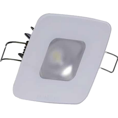 Lumitec Square Mirage Down Light - White Dimming Red/Blue Non-Dimming - Glass Housing - No Bezel