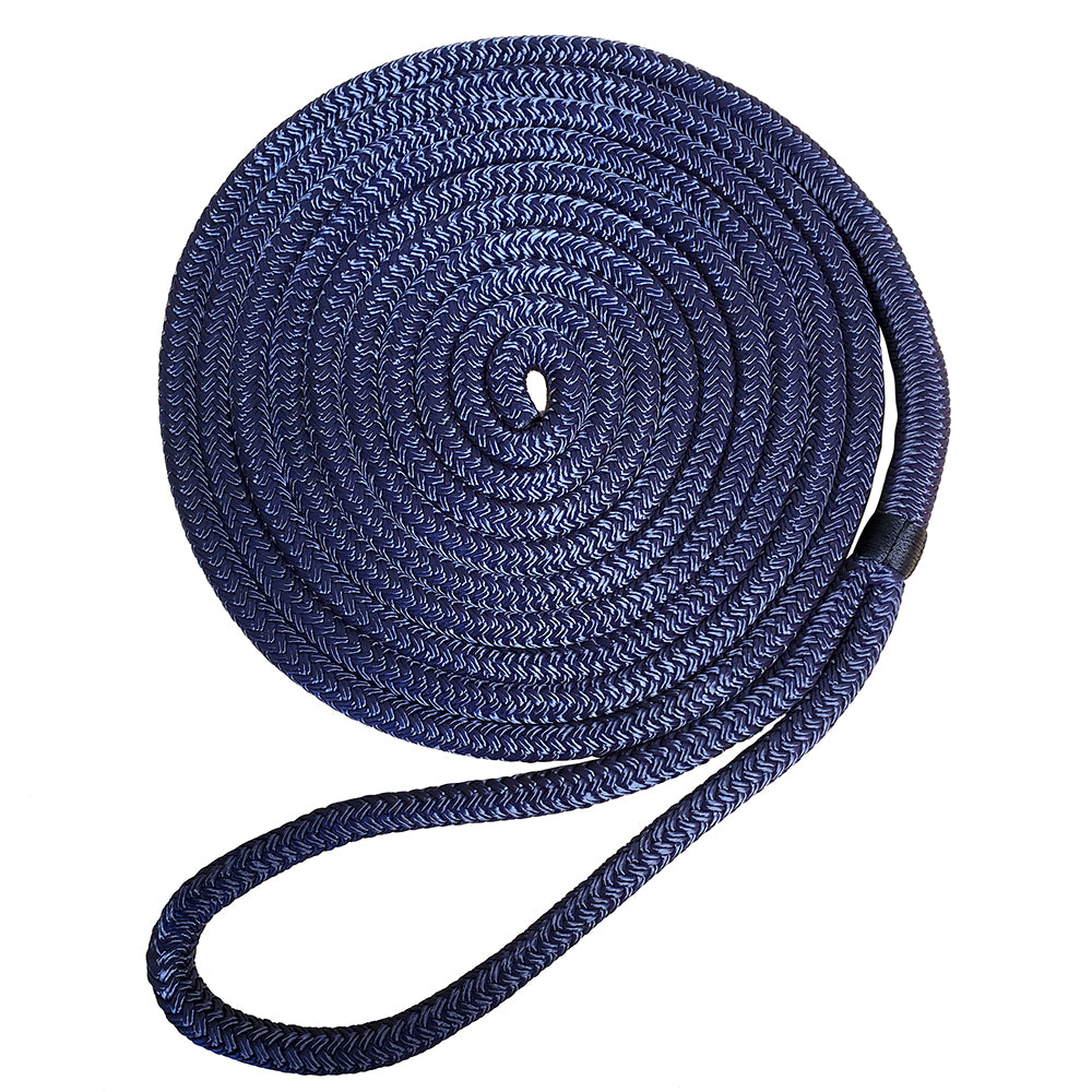 Robline 3/8" x 25' Premium Nylon Double Braid Navy Blue Dock Line