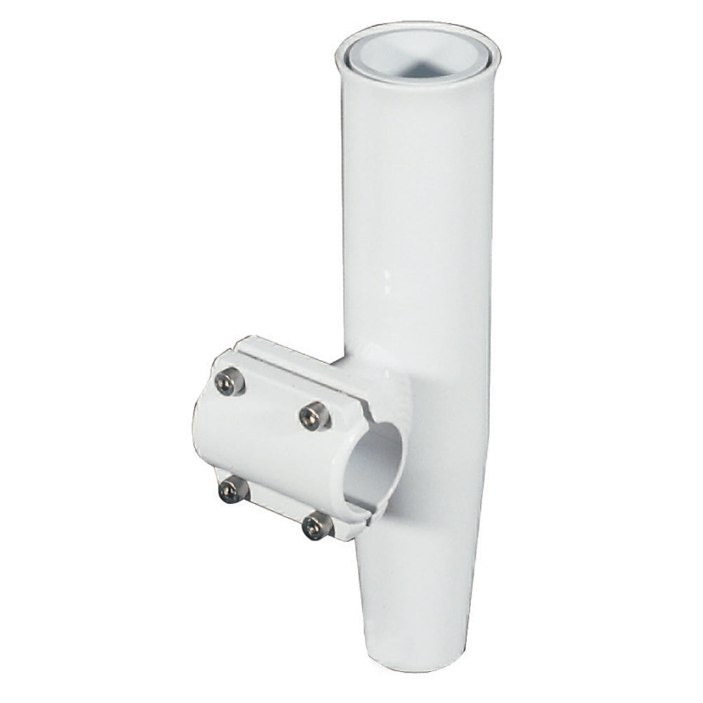 Lee's Clamp Rod Holder - White Aluminum - Horizontal Mount - Fits 1.050" OD Pipe
