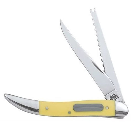 Case Small Yellow Toothpick Folding Knife 00091 – Fort Thompson