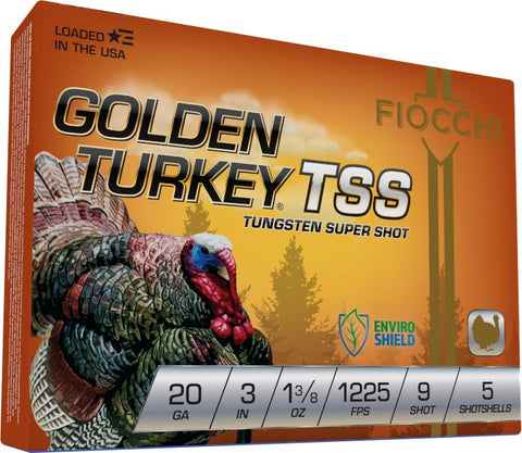 Fiocchi Golden Turkey TSS 20 Gauge 3IN 1 3/8OZ #9 - Single - Fort Thompson