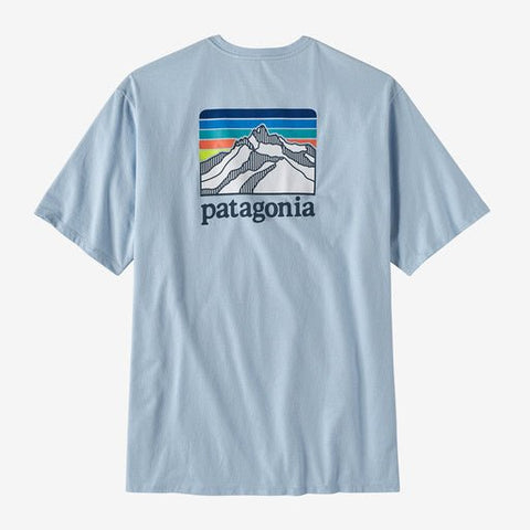 Patagonia Men's Line Logo Ridge Pocket Responsibili-Tee Mens T-Shirts- Fort Thompson