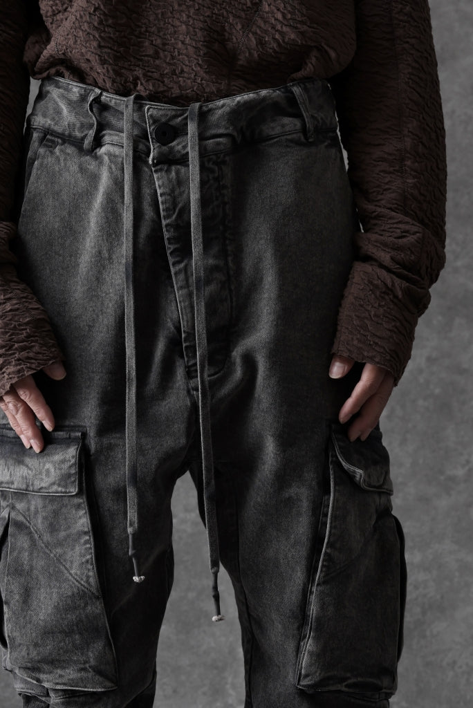 11 BY BORIS BIDJAN SABERI CARGO POCKET PANTS / ACID OBJECT DYED "P21B-F1481"