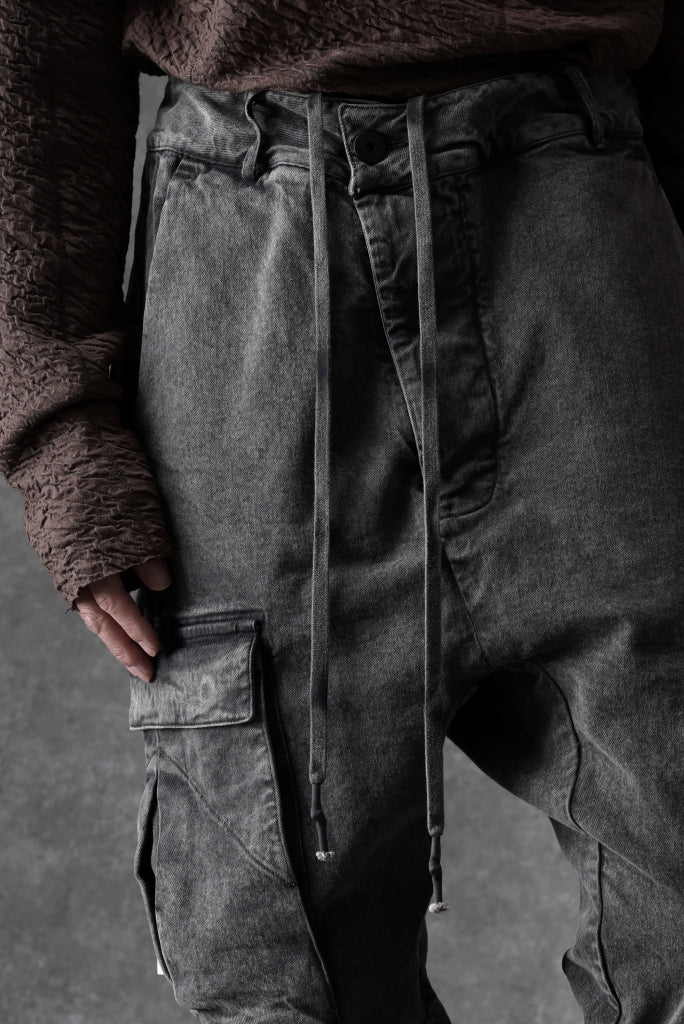 11 BY BORIS BIDJAN SABERI CARGO POCKET PANTS / ACID OBJECT DYED "P21B-F1481"