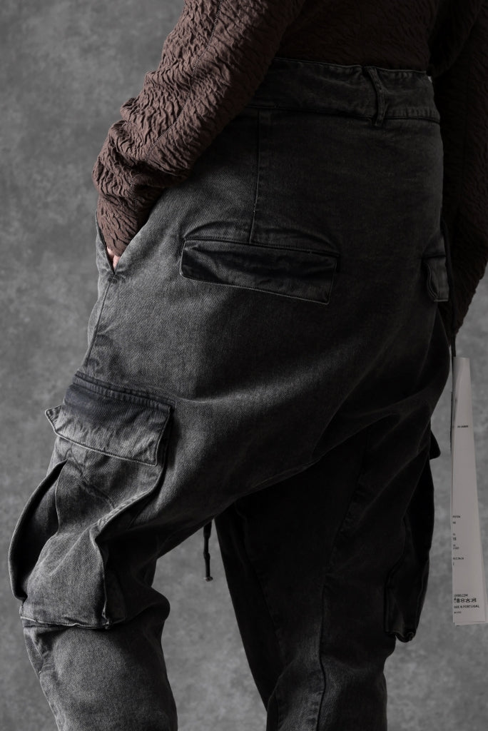 11 BY BORIS BIDJAN SABERI CARGO POCKET PANTS / ACID OBJECT DYED "P21B-F1481"