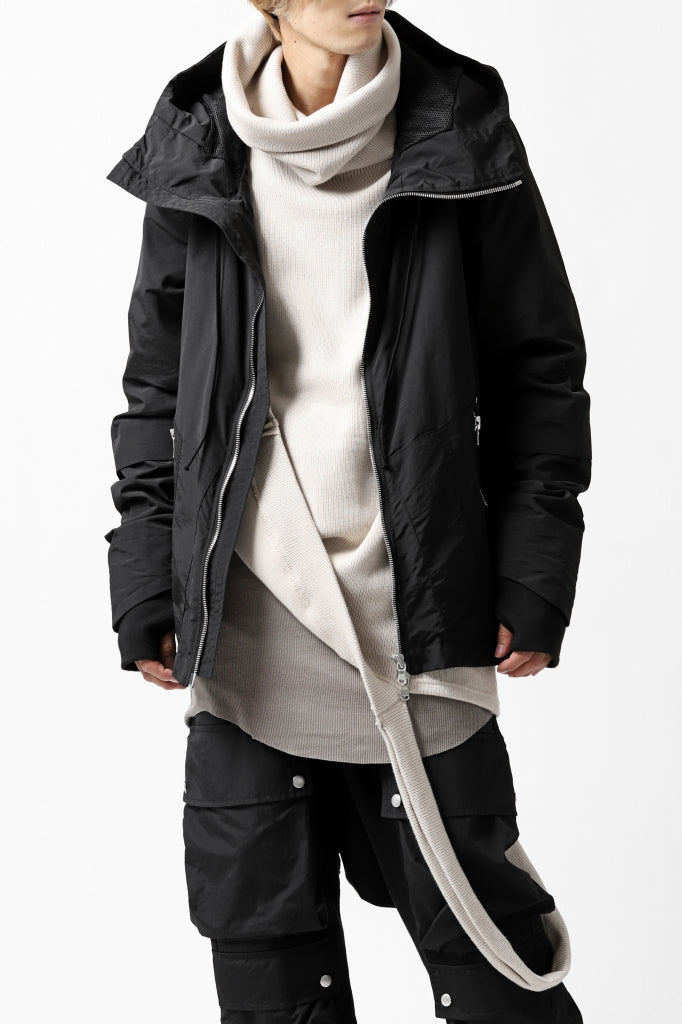 A.F ARTEFACT "PLEASANT" PARKA-JACKET / SALT SHRINKAGE NYLON