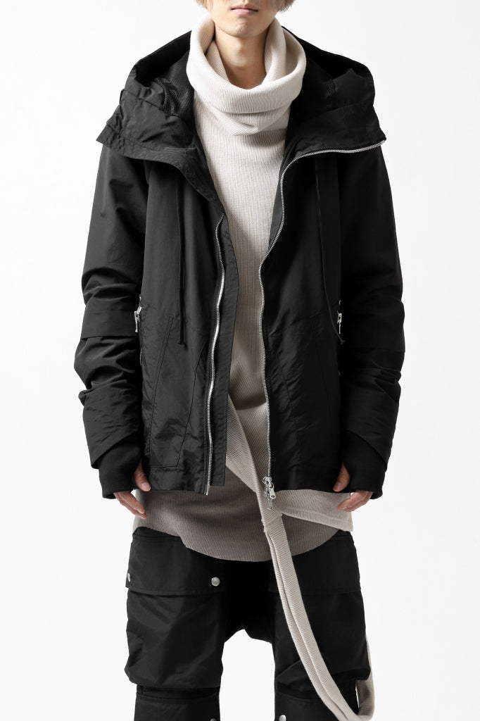 A.F ARTEFACT "PLEASANT" PARKA-JACKET / SALT SHRINKAGE NYLON