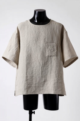 ISAMU KATAYAMA BACKLASH PULLOVER POCKET SHIRT / SOFT LINEN