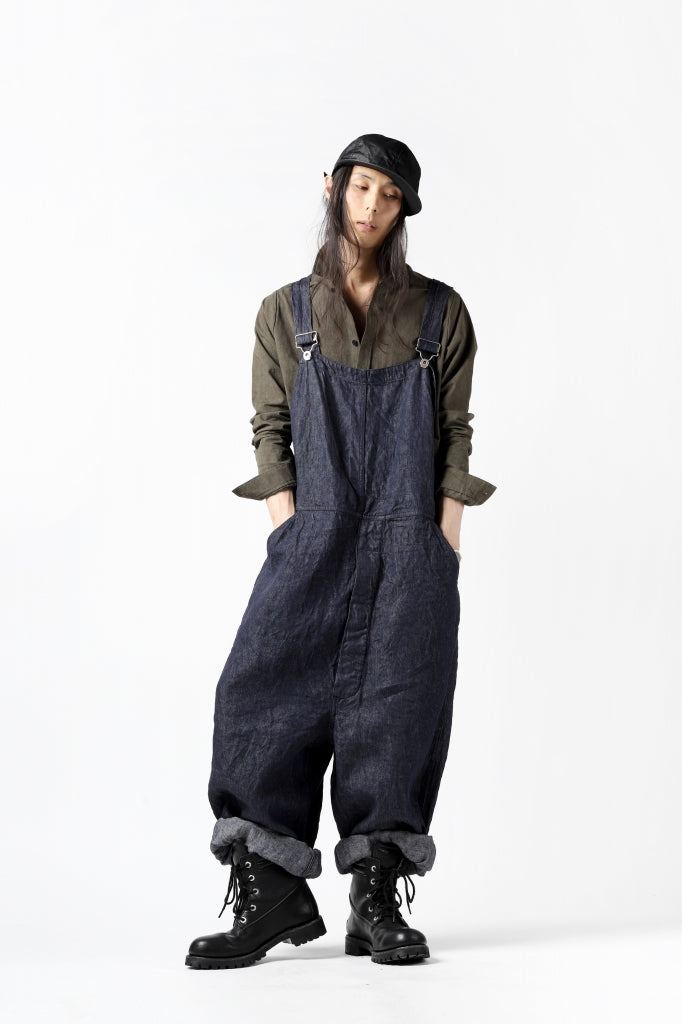 KLASICA MB OVERALL / DEEP DYED LINEN DENIM