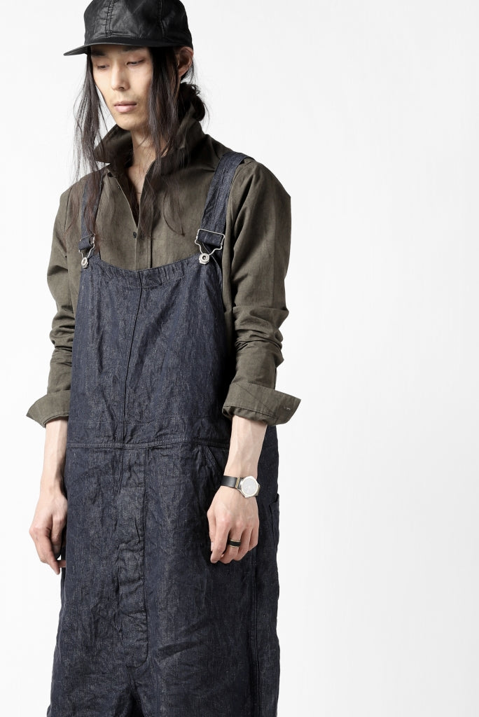 KLASICA MB OVERALL / DEEP DYED LINEN DENIM