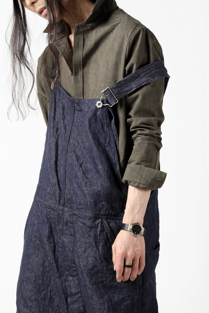 KLASICA MB OVERALL / DEEP DYED LINEN DENIM