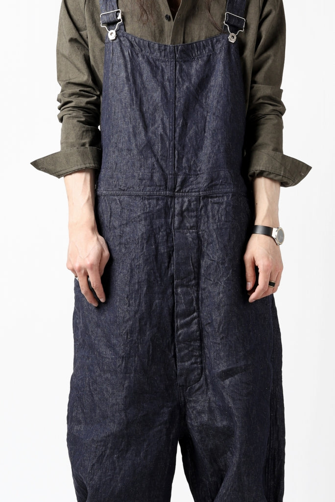 KLASICA MB OVERALL / DEEP DYED LINEN DENIM