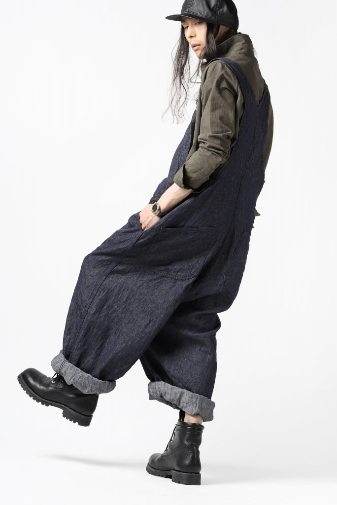 KLASICA MB OVERALL / DEEP DYED LINEN DENIM