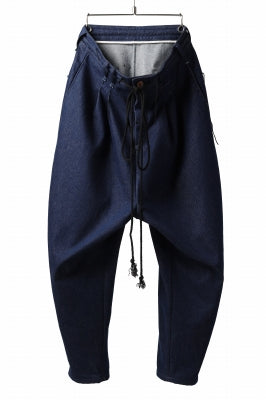 daska x LOOM exclucive wide tapered pants / organic denim washer